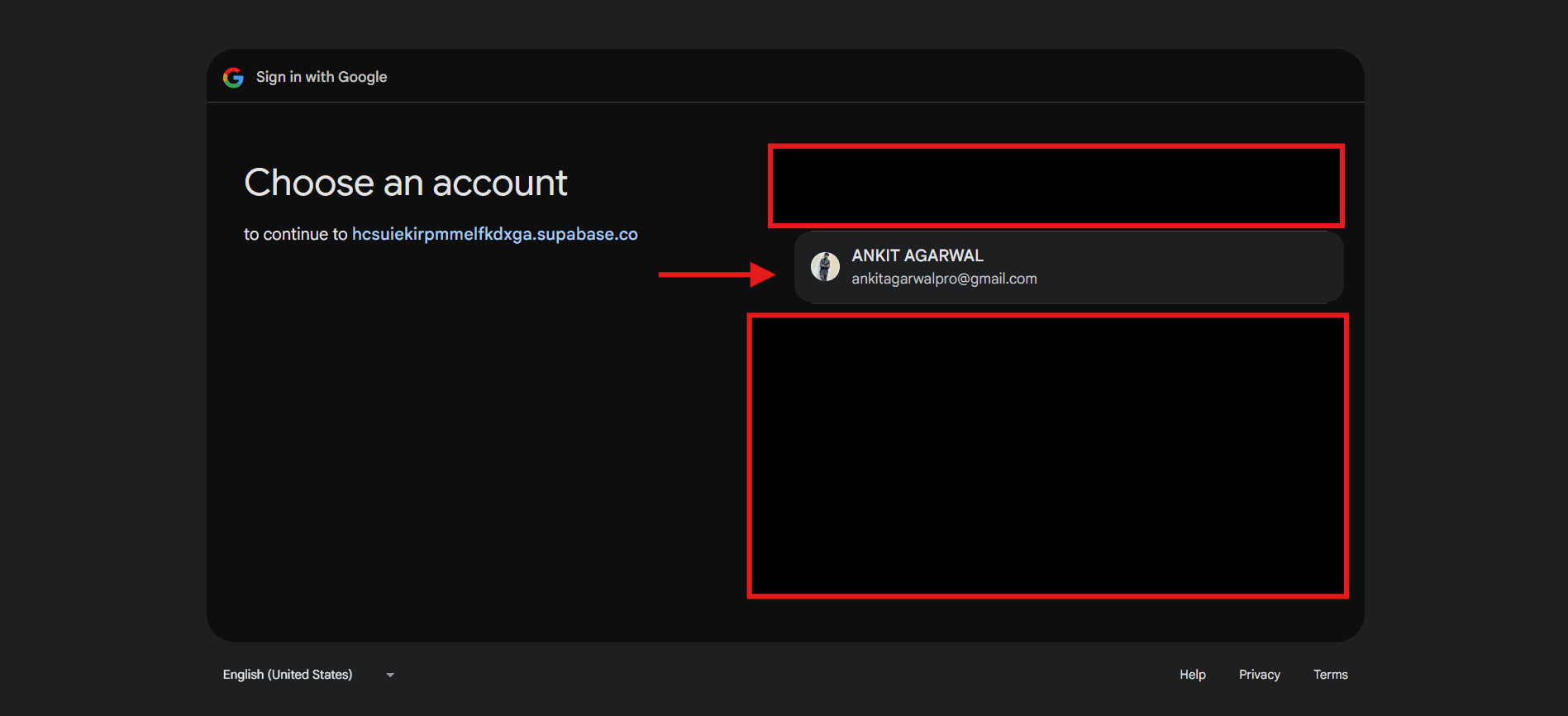 Create API Key button in dashboard